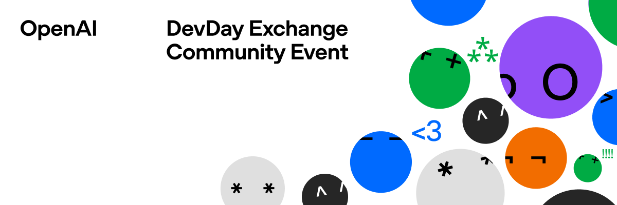 OpenAI DevDay Exchange Community Event artwork
